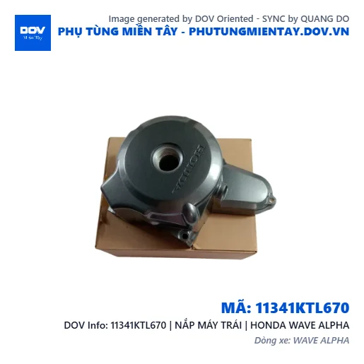 11341KTL670 | NẮP MÁY TRÁI | HONDA WAVE ALPHA — 11341KTL670