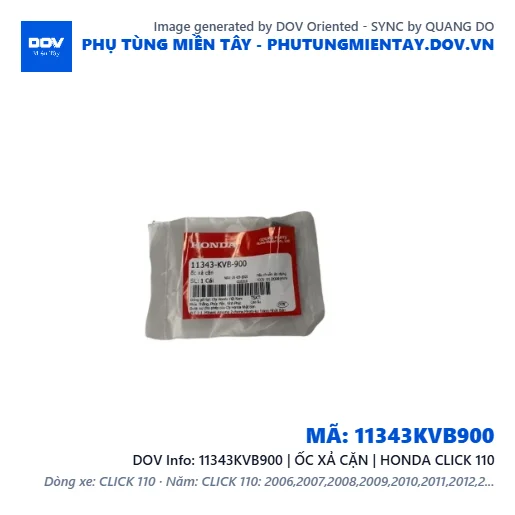 11343KVB900 | ỐC XẢ CẶN | HONDA CLICK 110 — 11343KVB900