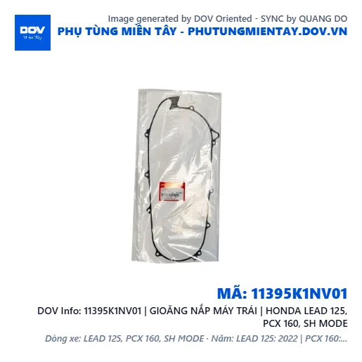 11395K1NV01 | GIOĂNG NẮP MÁY TRÁI | HONDA LEAD 125, PCX 160, SH MODE — 11395K1NV01
