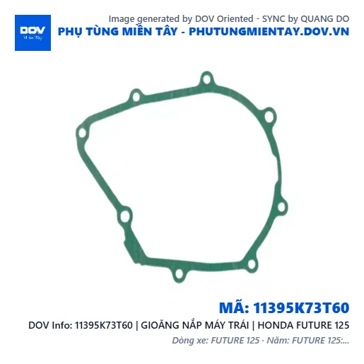 11395K73T60 | GIOĂNG NẮP MÁY TRÁI | HONDA FUTURE 125 — 11395K73T60