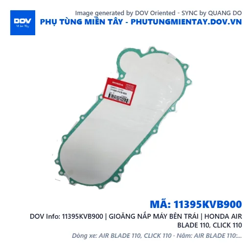 11395KVB900 | GIOĂNG NẮP MÁY BÊN TRÁI | HONDA AIR BLADE 110, CLICK 110 — 11395KVB900