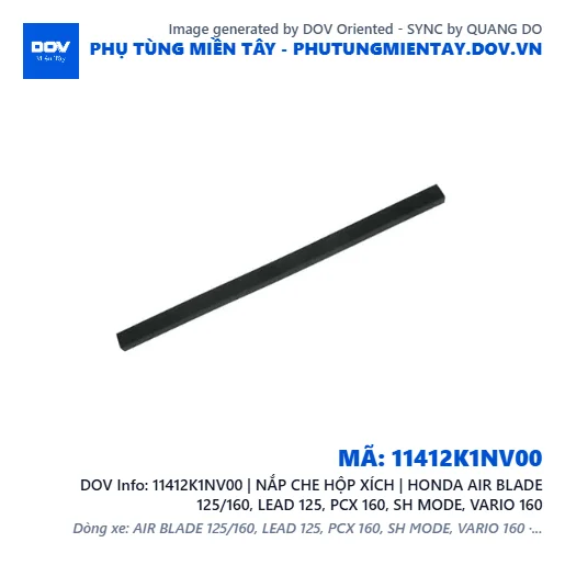 11412K1NV00 | NẮP CHE HỘP XÍCH | HONDA AIR BLADE 125/160, LEAD 125, PCX 160, SH MODE, VARIO 160 — 11412K1NV00