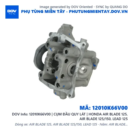 12010K66V00 | CỤM ĐẦU QUY LÁT | HONDA AIR BLADE 125, AIR BLADE 125/150, LEAD 125 — 12010K66V00