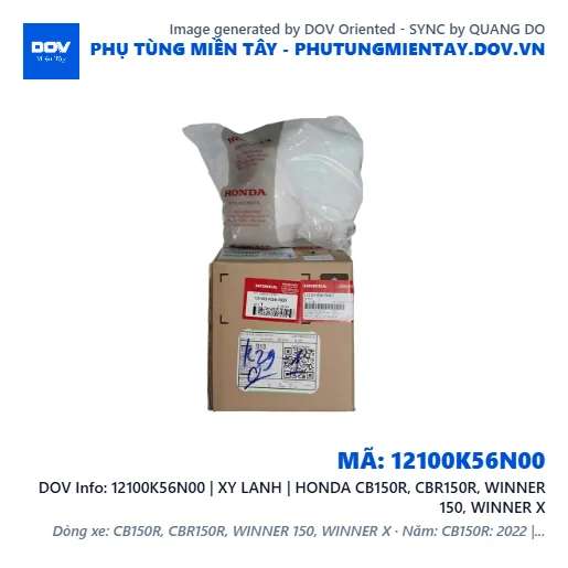 12100K56N00 | XY LANH | HONDA CB150R, CBR150R, WINNER 150, WINNER X — 12100K56N00