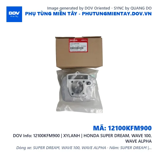 12100KFM900 | XYLANH | HONDA SUPER DREAM, WAVE 100, WAVE ALPHA — 12100KFM900