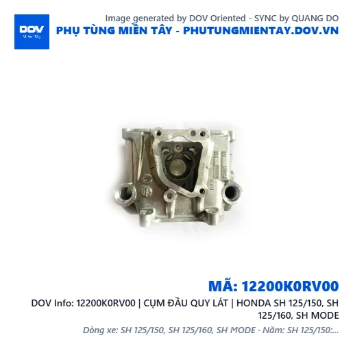 12200K0RV00 | CỤM ĐẦU QUY LÁT | HONDA SH 125/150, SH 125/160, SH MODE — 12200K0RV00