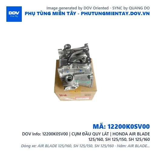 12200K0SV00 | CỤM ĐẦU QUY LÁT | HONDA AIR BLADE 125/160, SH 125/150, SH 125/160 — 12200K0SV00