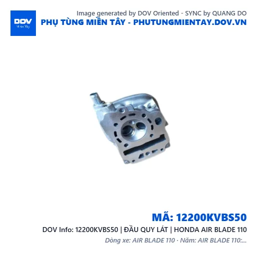 12200KVBS50 | ĐẦU QUY LÁT | HONDA AIR BLADE 110 — 12200KVBS50