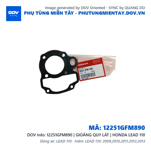 12251GFM890 | GIOĂNG QUY LÁT | HONDA LEAD 110 — 12251GFM890