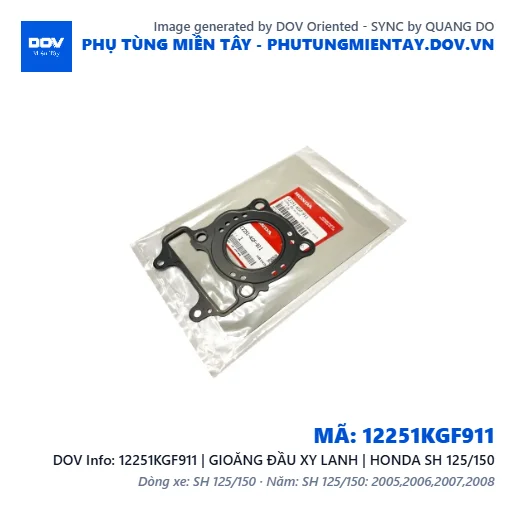 12251KGF911 | GIOĂNG ĐẦU XY LANH | HONDA SH 125/150 — 12251KGF911
