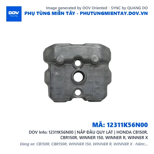 12311K56N00 | NẮP ĐẦU QUY LÁT | HONDA CB150R, CBR150R, WINNER 150, WINNER R, WINNER X — 12311K56N00