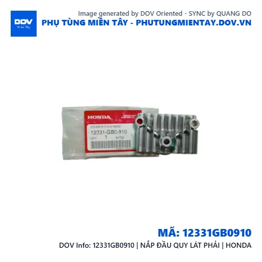 12331GB0910 | NẮP ĐẦU QUY LÁT PHẢI | HONDA — 12331GB0910