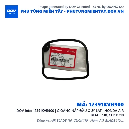 12391KVB900 | GIOĂNG NẮP ĐẦU QUY LÁT | HONDA AIR BLADE 110, CLICK 110 — 12391KVB900