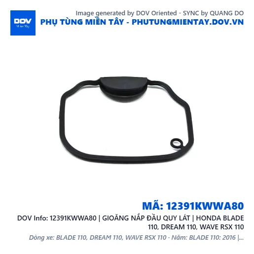 12391KWWA80 | GIOĂNG NẮP ĐẦU QUY LÁT | HONDA BLADE 110, DREAM 110, WAVE RSX 110 — 12391KWWA80