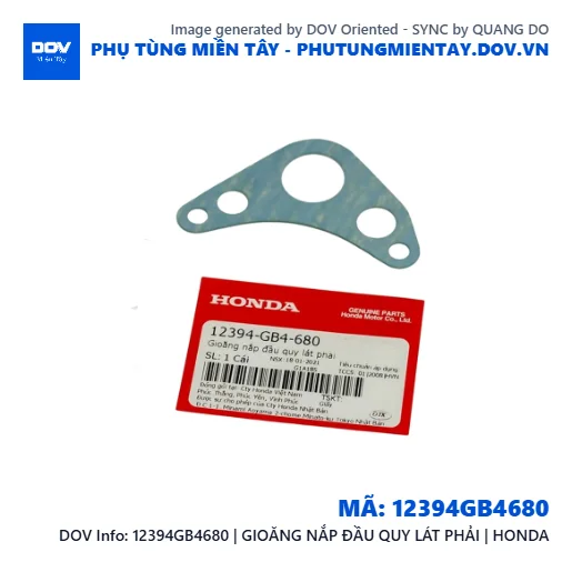 12394GB4680 | GIOĂNG NẮP ĐẦU QUY LÁT PHẢI | HONDA  — 12394GB4680