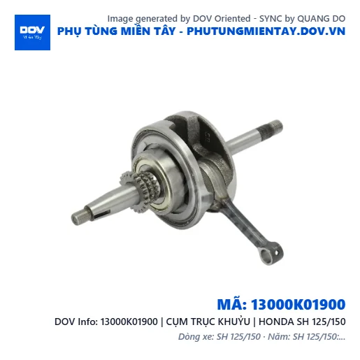 13000K01900 | CỤM TRỤC KHUỶU | HONDA SH 125/150 — 13000K01900