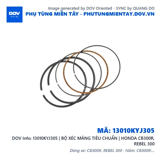 13010KYJ305 | BỘ XÉC MĂNG TIÊU CHUẨN | HONDA CB300R, REBEL 300 — 13010KYJ305
