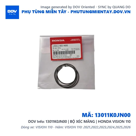 13011K0JN00 | BỘ XÉC MĂNG | HONDA VISION 110 — 13011K0JN00