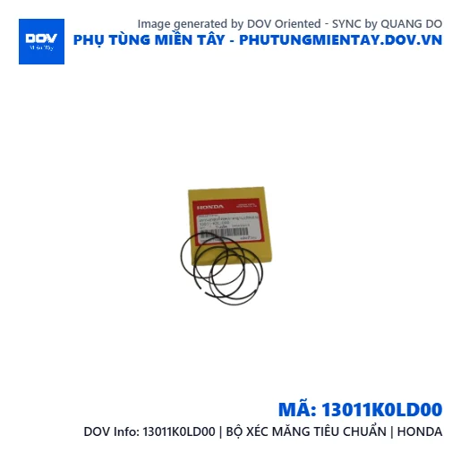 13011K0LD00 | BỘ XÉC MĂNG TIÊU CHUẨN | HONDA  — 13011K0LD00