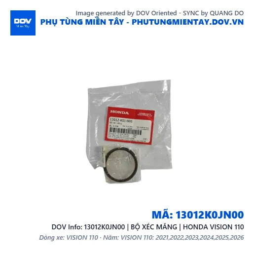 13012K0JN00 | BỘ XÉC MĂNG | HONDA VISION 110 — 13012K0JN00