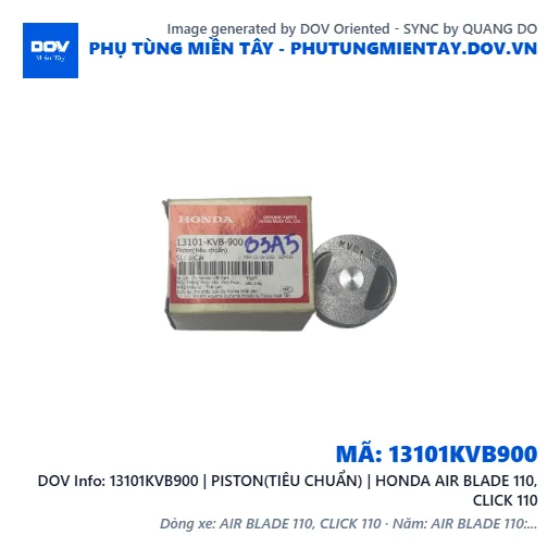 13101KVB900 | PISTON(TIÊU CHUẨN) | HONDA AIR BLADE 110, CLICK 110 — 13101KVB900