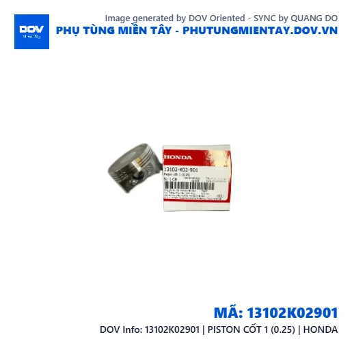 13102K02901 | PISTON CỐT 1 (0.25) | HONDA  — 13102K02901