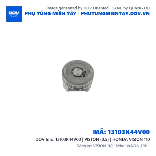 13103K44V00 | PISTON (0.5) | HONDA VISION 110 — 13103K44V00