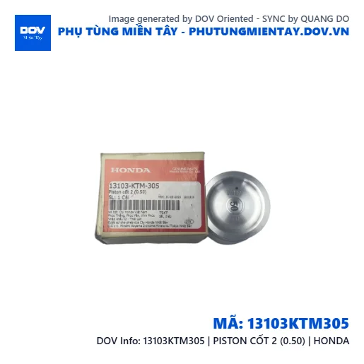 13103KTM305 | PISTON CỐT 2 (0.50) | HONDA — 13103KTM305