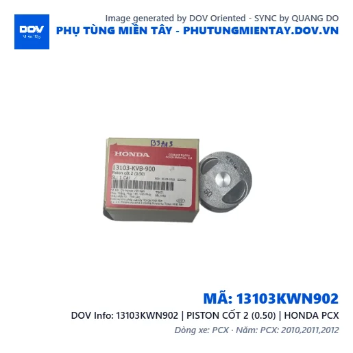 13103KWN902 | PISTON CỐT 2 (0.50) | HONDA PCX — 13103KWN902