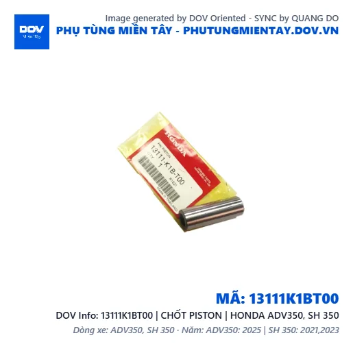 13111K1BT00 | CHỐT PISTON | HONDA ADV350, SH 350 — 13111K1BT00