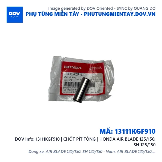13111KGF910 | CHỐT PÍT TÔNG | HONDA AIR BLADE 125/150, SH 125/150 — 13111KGF910