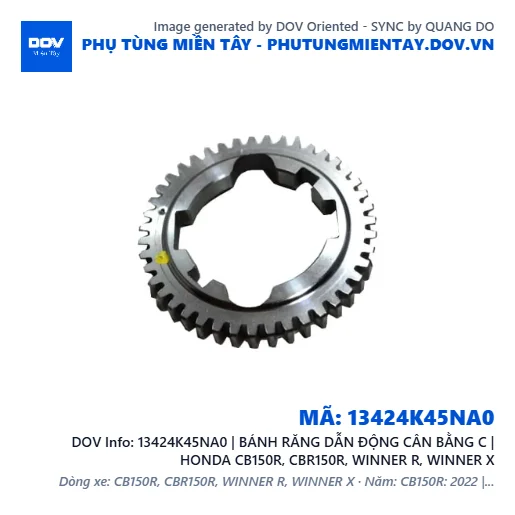 13424K45NA0 | BÁNH RĂNG DẪN ĐỘNG CÂN BẰNG C | HONDA CB150R, CBR150R, WINNER R, WINNER X — 13424K45NA0