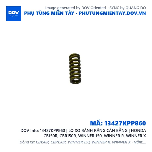 13427KPP860 | LÒ XO BÁNH RĂNG CÂN BẰNG | HONDA CB150R, CBR150R, WINNER 150, WINNER R, WINNER X — 13427KPP860