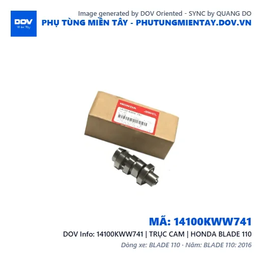 14100KWW741 | TRỤC CAM | HONDA BLADE 110 — 14100KWW741