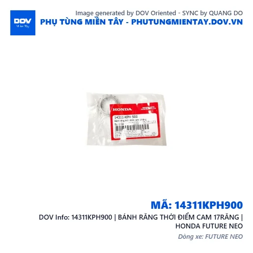 14311KPH900 | BÁNH RĂNG THỜI ĐIỂM CAM 17RĂNG | HONDA FUTURE NEO — 14311KPH900