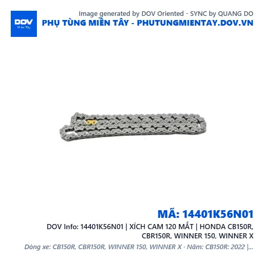 14401K56N01 | XÍCH CAM 120 MẮT | HONDA CB150R, CBR150R, WINNER 150, WINNER X — 14401K56N01