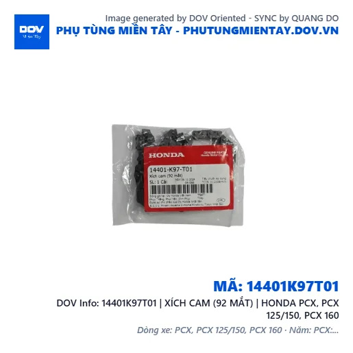 14401K97T01 | XÍCH CAM (92 MẮT) | HONDA PCX, PCX 125/150, PCX 160 — 14401K97T01