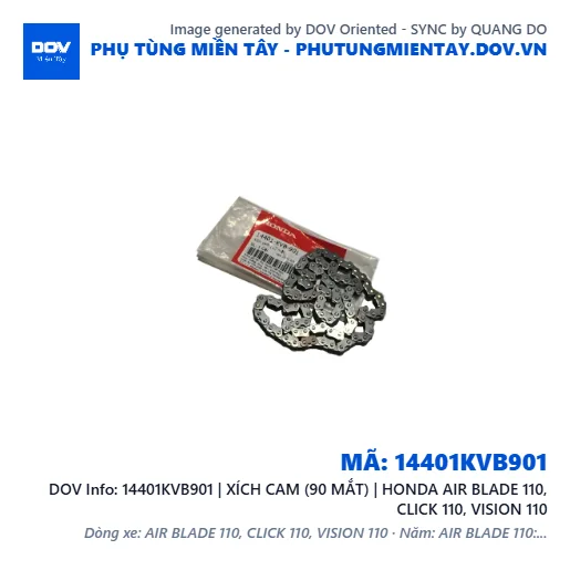 14401KVB901 | XÍCH CAM (90 MẮT) | HONDA AIR BLADE 110, CLICK 110, VISION 110 — 14401KVB901