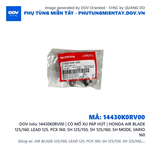 14430K0RV00 | CÒ MỔ XU PÁP HÚT | HONDA AIR BLADE 125/160, LEAD 125, PCX 160, SH 125/150, SH 125/160, SH MODE, VARIO 160 — 14430K0RV00