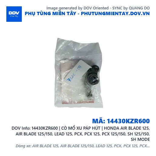 14430KZR600 | CÒ MỔ XU PÁP HÚT | HONDA AIR BLADE 125, AIR BLADE 125/150, LEAD 125, PCX, PCX 125, PCX 125/150, SH 125/150, SH MODE — 14430KZR600