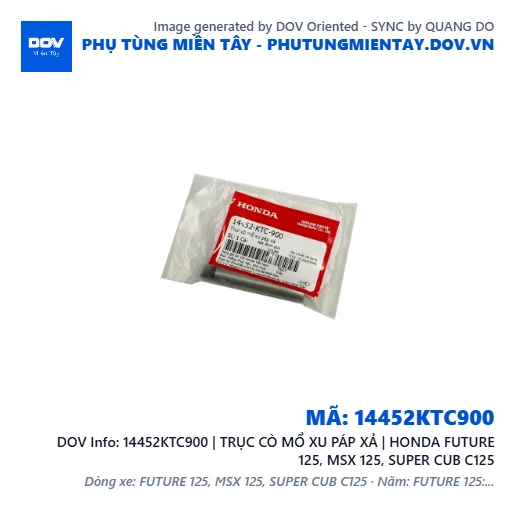 14452KTC900 | TRỤC CÒ MỔ XU PÁP XẢ | HONDA FUTURE 125, MSX 125, SUPER CUB C125 — 14452KTC900