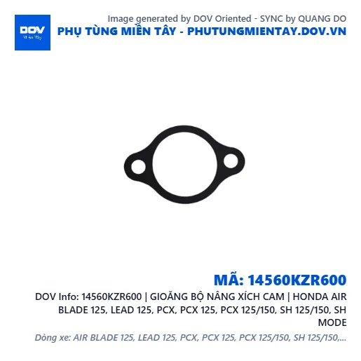 14560KZR600 | GIOĂNG BỘ NÂNG XÍCH CAM | HONDA AIR BLADE 125, LEAD 125, PCX, PCX 125, PCX 125/150, SH 125/150, SH MODE — 14560KZR600