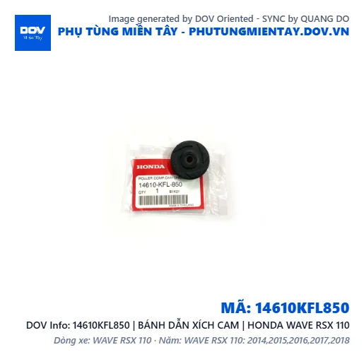 14610KFL850 | BÁNH DẪN XÍCH CAM | HONDA WAVE RSX 110 — 14610KFL850