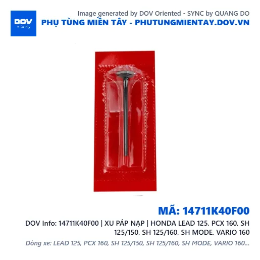 14711K40F00 | XU PÁP NẠP | HONDA LEAD 125, PCX 160, SH 125/150, SH 125/160, SH MODE, VARIO 160 — 14711K40F00