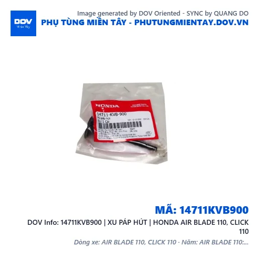 14711KVB900 | XU PÁP HÚT | HONDA AIR BLADE 110, CLICK 110 — 14711KVB900
