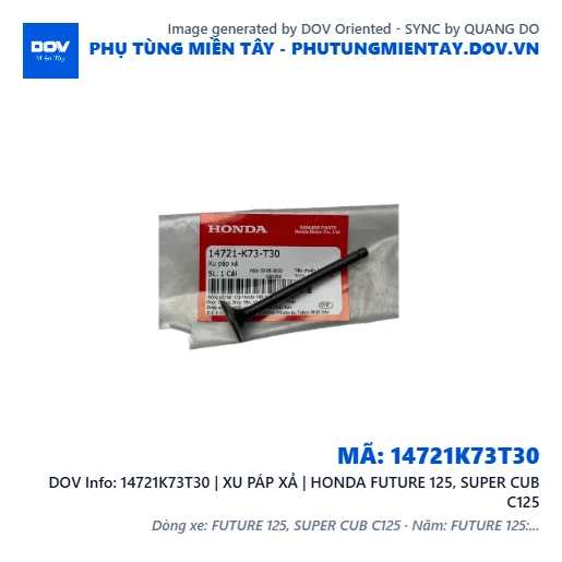 14721K73T30 | XU PÁP XẢ | HONDA FUTURE 125, SUPER CUB C125 — 14721K73T30