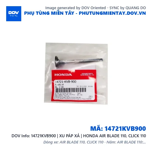 14721KVB900 | XU PÁP XẢ | HONDA AIR BLADE 110, CLICK 110 — 14721KVB900