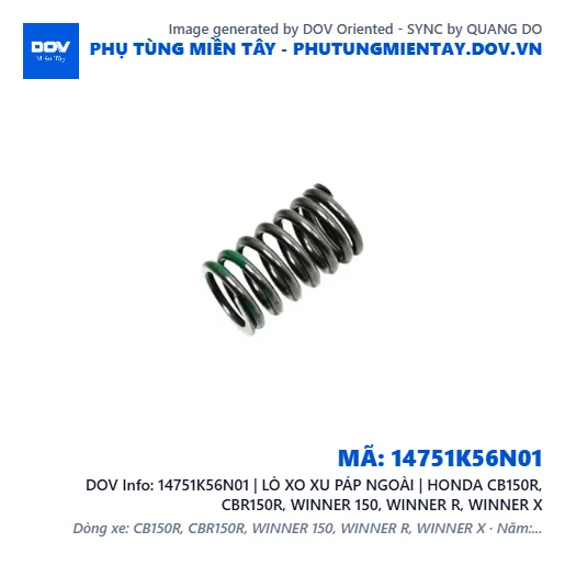 14751K56N01 | LÒ XO XU PÁP NGOÀI | HONDA CB150R, CBR150R, WINNER 150, WINNER R, WINNER X — 14751K56N01