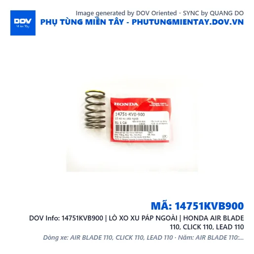 14751KVB900 | LÒ XO XU PÁP NGOÀI | HONDA AIR BLADE 110, CLICK 110, LEAD 110 — 14751KVB900