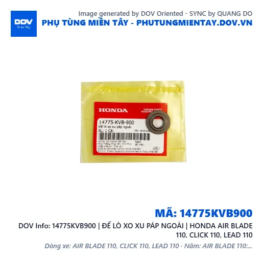14775KVB900 | ĐẾ LÒ XO XU PÁP NGOÀI | HONDA AIR BLADE 110, CLICK 110, LEAD 110 — 14775KVB900
